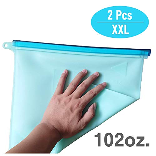 Sous-vide Bags, airtight and reusable freezer bags